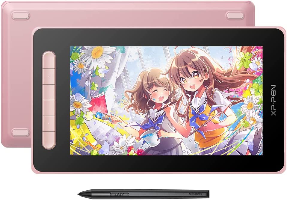 XPPen 液タブ 10インチ Androidスマホ使用可能 X3チップ搭載ペン IPS フルラミネーション 液晶ペンタブレット 4色選択可 初心者 イラスト 写真加工 ソフトウェア特典付 Android Windows MacOS対応 Artist 10セカンド (ピンク)