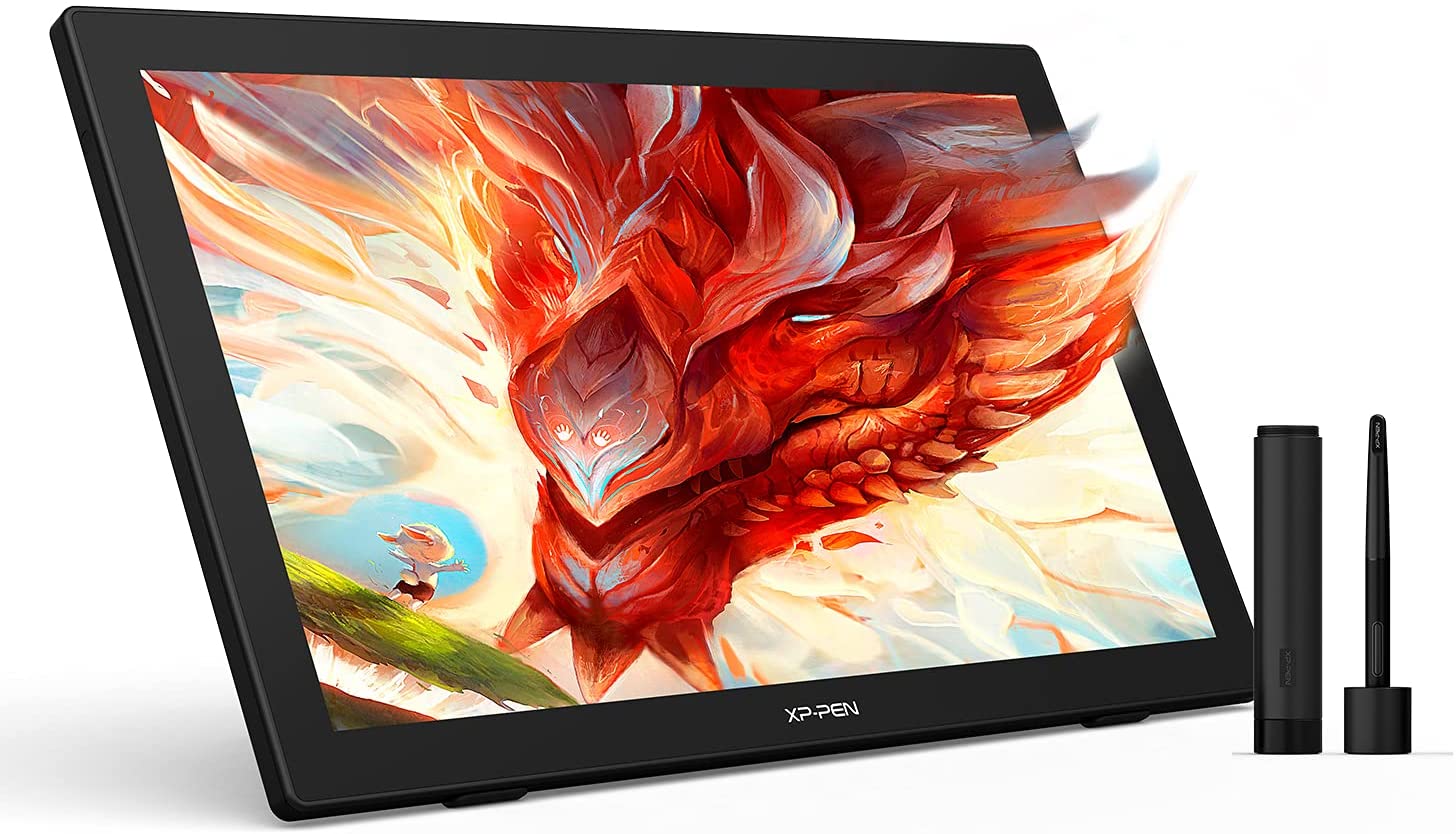 XPPen 液タブ 23.8型 大画面 2K QHD 液晶ペンタブレット 傾き検知 充電不要ペン付 お絵描き用 イラスト制作 ソフトウェア付き Artist 24