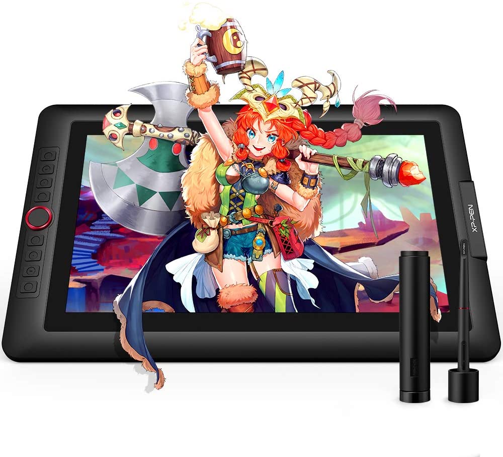 XPPen 液タブ 15.6インチ 液晶ぺンタブレット フルラミネートIPSディスプレイ エクスプレスキー8個 Artistシリーズ イラスト テレワーク オンライン授業 お絵描きソフト付 Artist 15.6 Pro